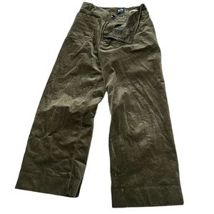 Anthropologie Maeve The Collette Pants
Size 28 Olive Green Corduroy Wide Legs